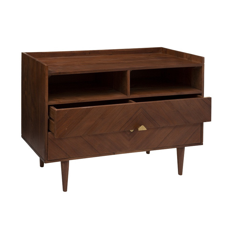 Commode 2 Tiroirs Acacia Roxas - ATMOSPHERA