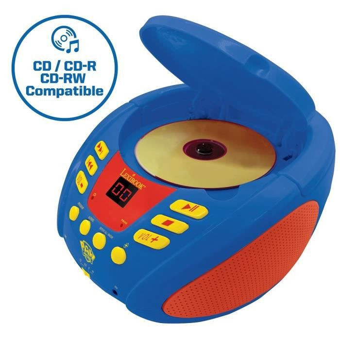 Lexibook Disney Paw patrouille - lecteur CD avec microphone - Paw