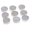 Bougies Chauffe plat pailleté x 9 Blanc - FEERIC LIGHTS AND CHRISTMAS -129846BL