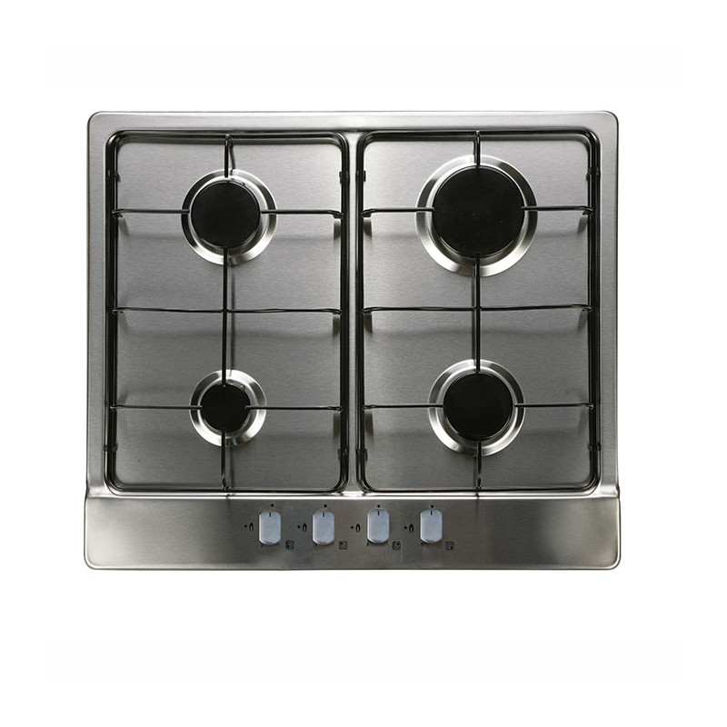 Plaque de cuisson 4 Gaz Inox KRYSTER - KINO4GIF