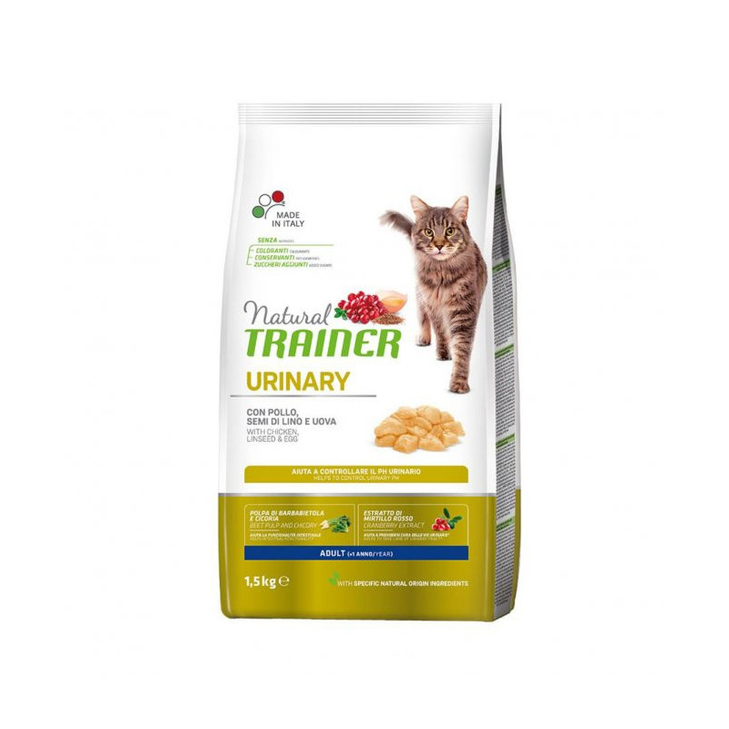 Croquettes Chat Adulte Urinary 1,5 kg NATURAL TRAINER