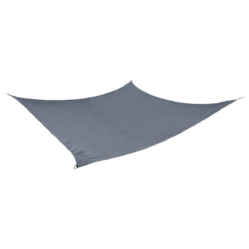 Voile d'ombrage carré Square 290x290 cm gris GIFI