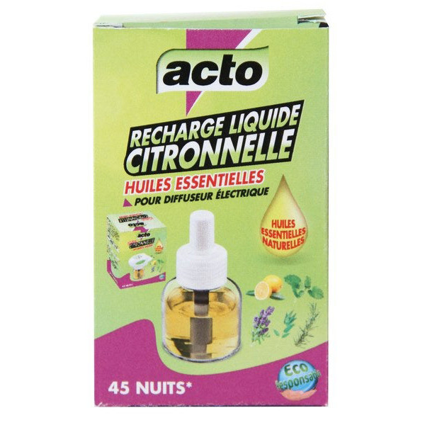 Recharge Liquide Diffuseur Citronnelle 22.5 ml - ACTO - MAT5