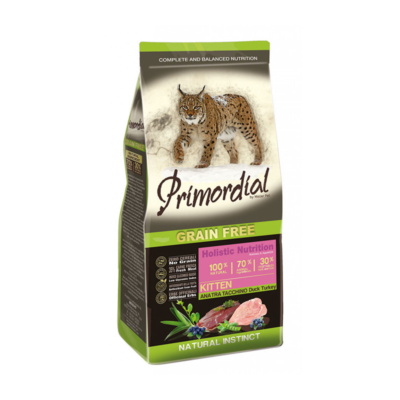 Croquettes pour Chaton Canard & Dinde 2Kg - PRIMORDIAL
