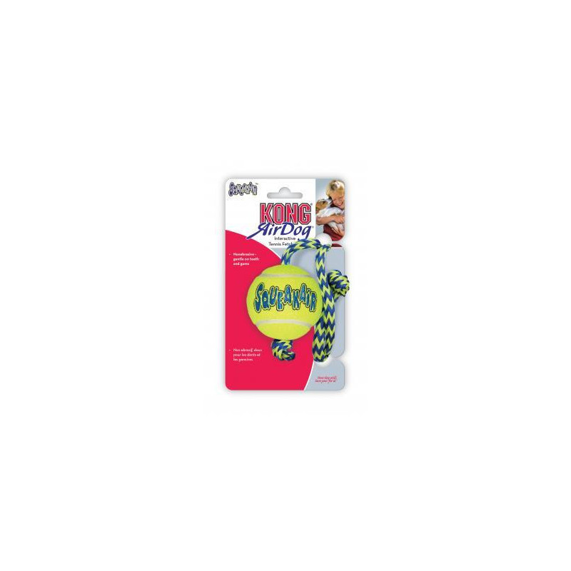 Jouet Chien Balles Tennis AirDog Squeaker Avec Corde M KONG