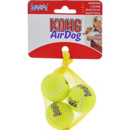 Jouet Chien Balles Tennis Air Dog Squeaker X3 XS KONG