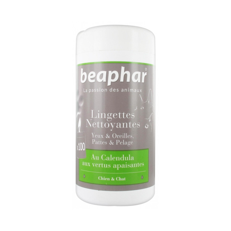 Lingettes Nettoyantes Chien Chat 100 Lingettes BEAPHAR