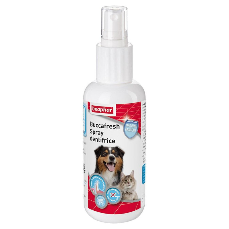 Spray Dentifrice Buccafresh 3 Enzymes pour Chien 250ml BEAPHAR