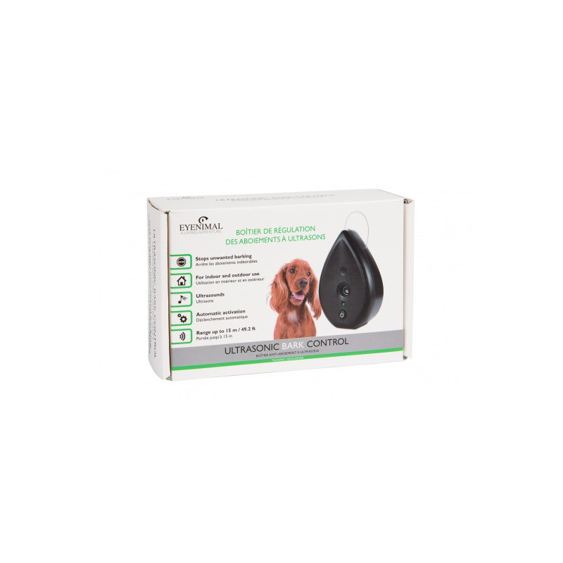 Boîtier de régulation des aboiements Ultrasonic EYENIMAL