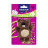 Peluche souris ou castor avec herbe à chat et cordage à griffer VITAKRAFT