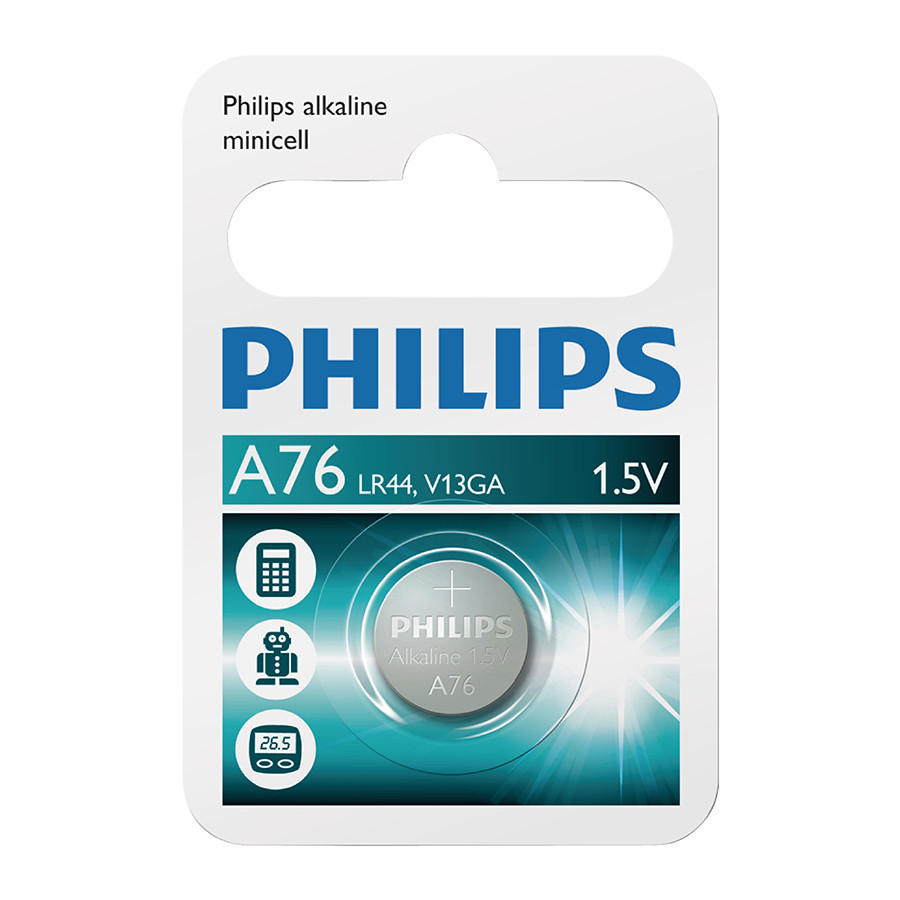 Piles A76 1.5V - PHILIPS - A76/01B 