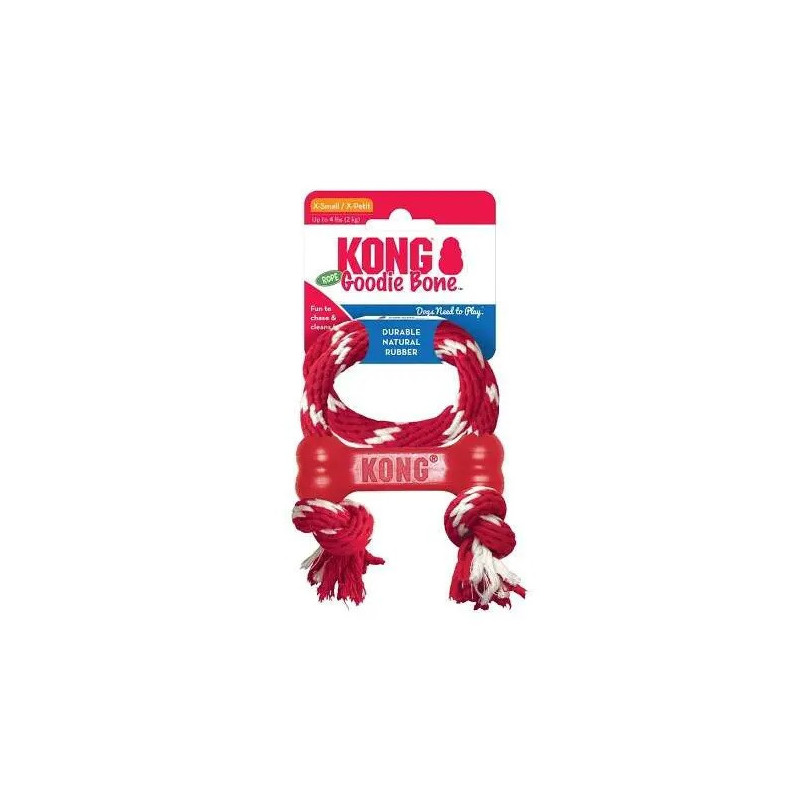 Goodie Bone avec Corde pour chiens KONG