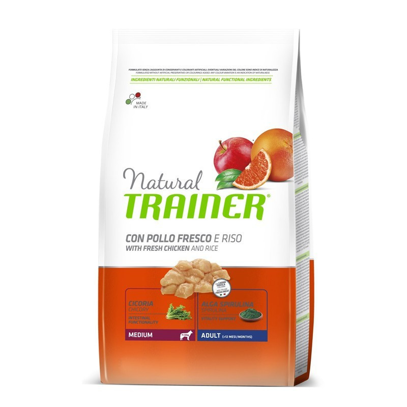 Croquettes Chien Adulte Poulet 12kg - NATURAL TRAINER