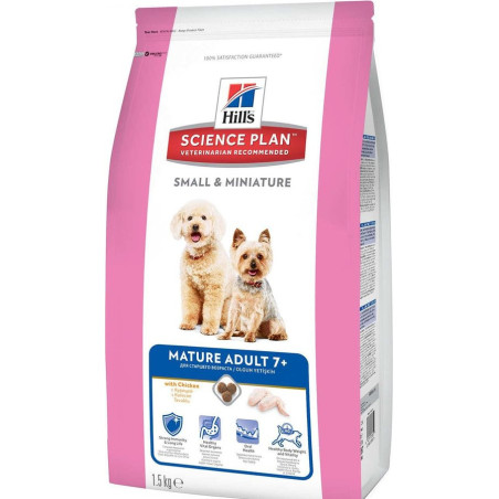 Croquetta Mature Chien SMALL POULET 1.5 kg HILL'S SCIENCE PLAN
