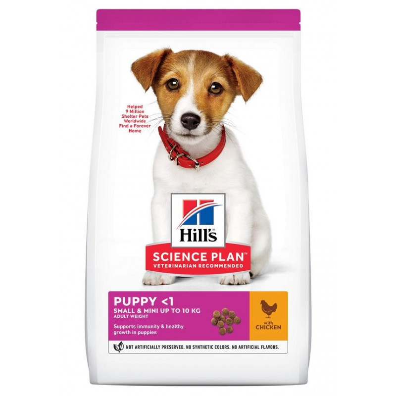 Croquettes Chiot S/XS Poulet 3Kg - HILL'S 
