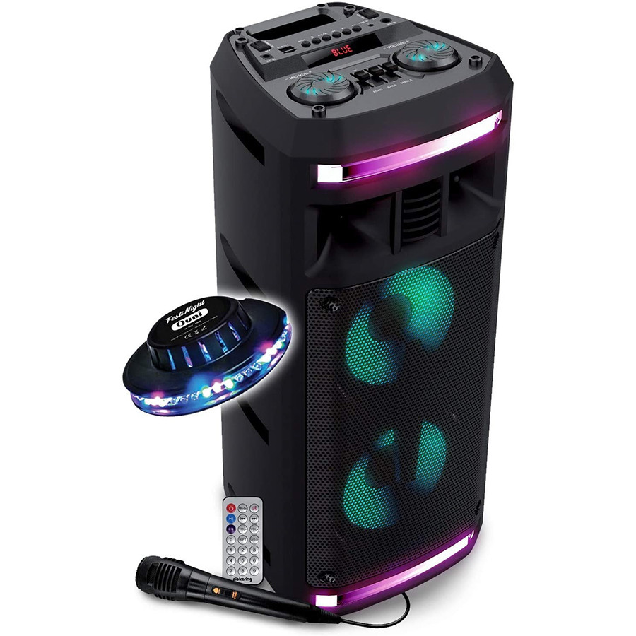 Enceinte Autonome 2x Boomer LED 300W - PICKERING - FX62 