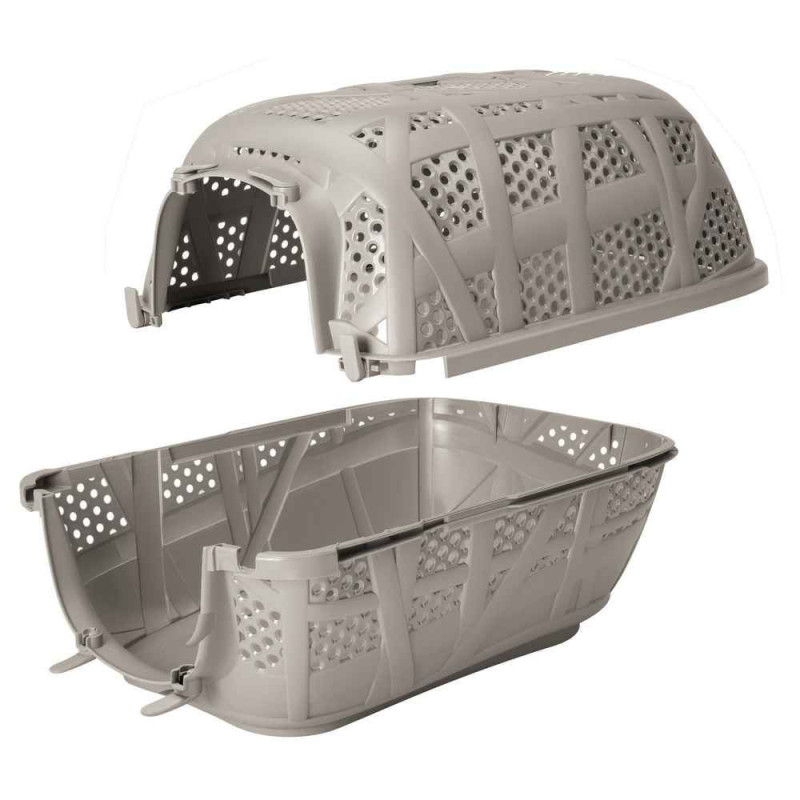Cage Transport Chien et Chat Marron - IMAC