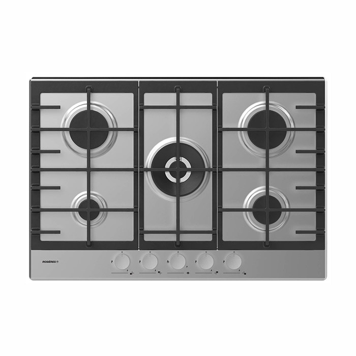 Table de cuisson gaz 5 feux inox - ROSIERES - RHG75WMX 
