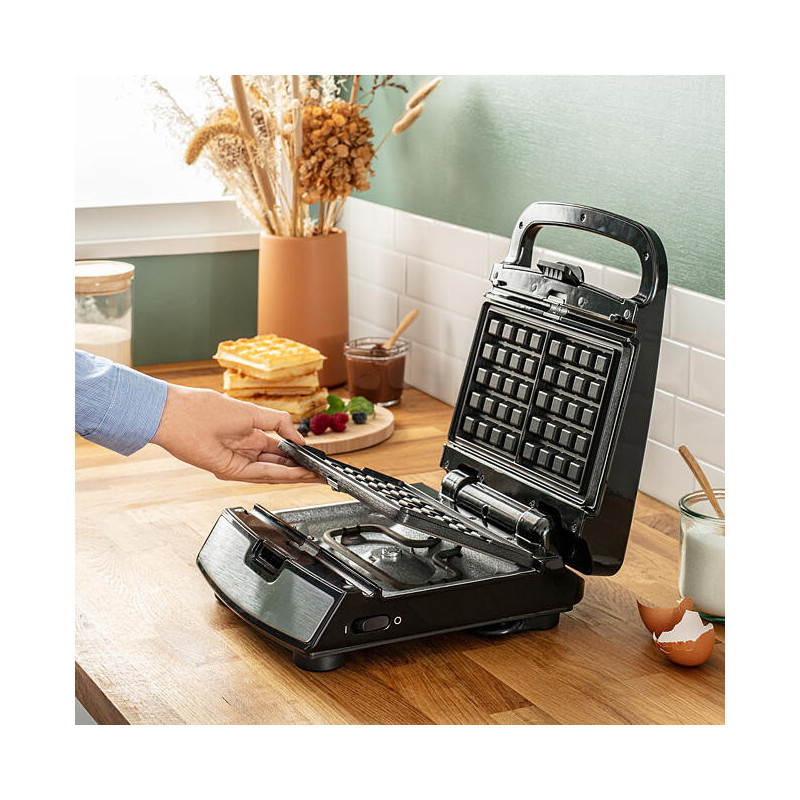Appareil 2 en 1 Gaufres et Croque-Monsieur 700W TEFAL - SW853
