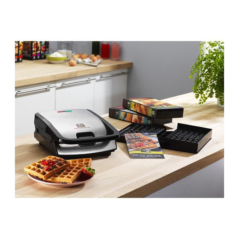 Appareil 2 en 1 Gaufres et Croque-Monsieur 700W TEFAL - SW853