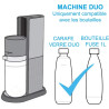 Machine à Soda Duo + 1 Titan  - SODASTREAM - DUONP