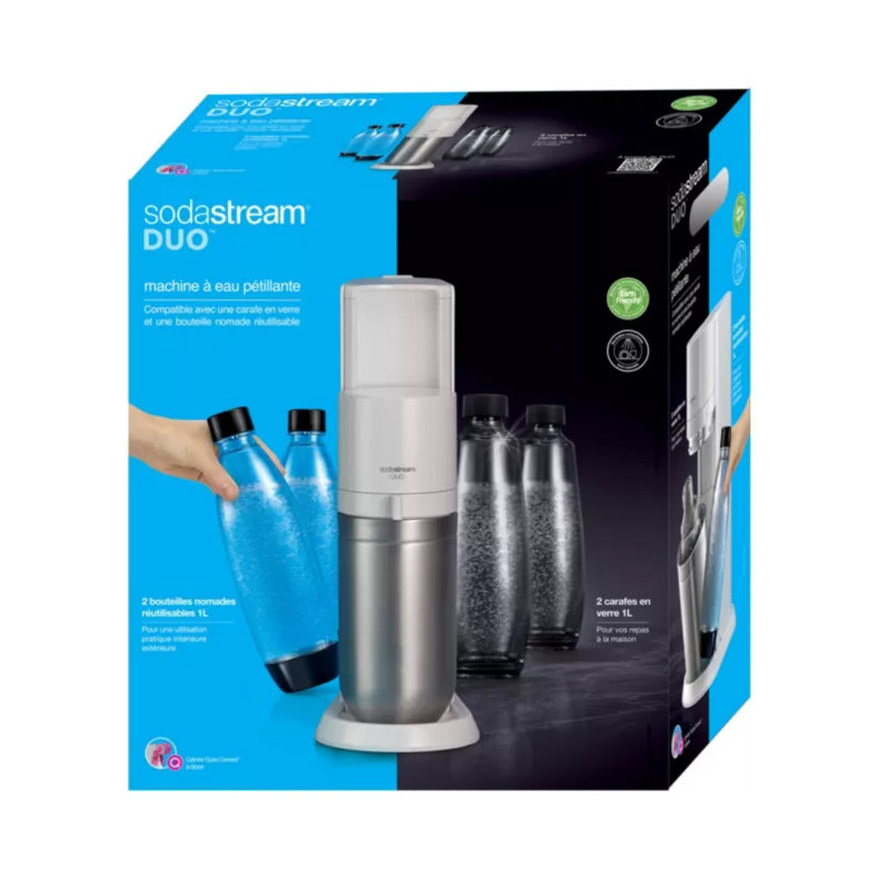 Machine à Soda Duo Duo + 1 Blanc - SODASTREAM - DUOBIP