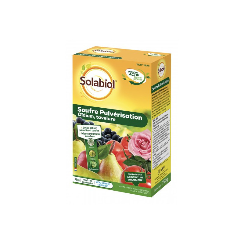 SOLABIOL SOUFRE PULVÉRISATION 750G