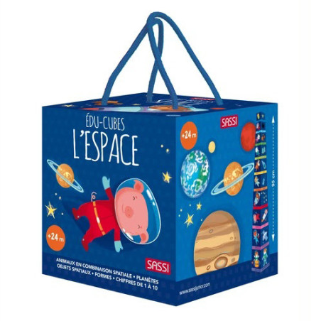 Cubes éducatifs L'Espace - SASSI JUNIOR  - Dès 2 ans