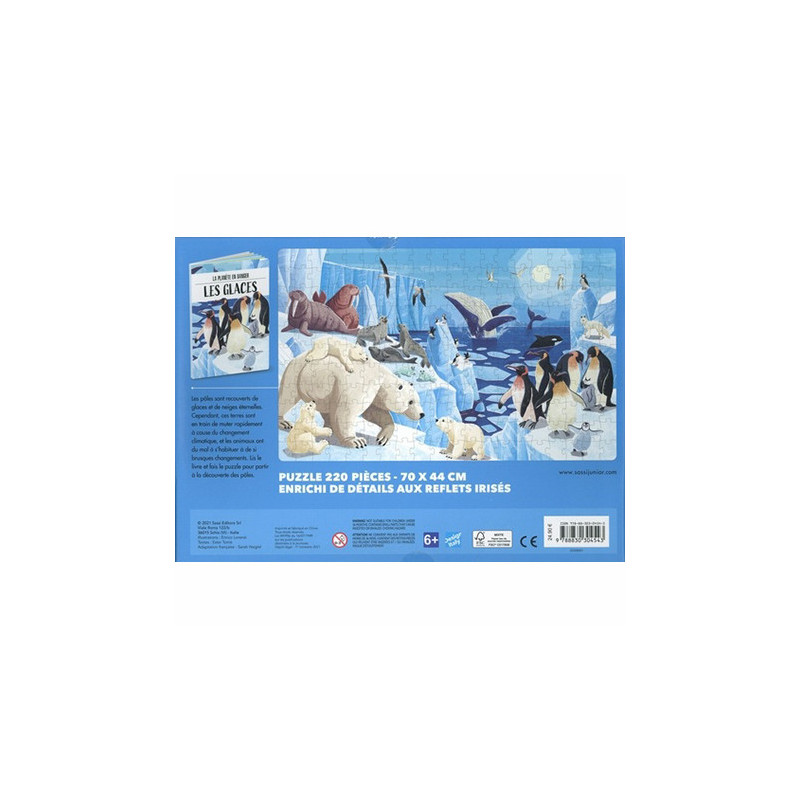 Puzzle Les Glaces La planète en danger 220 pièces - SASSI JUNIOR - Dès 6 ans
