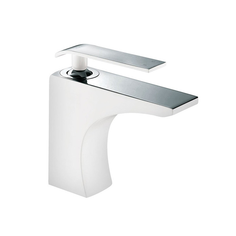 Mitigeur design Lavabo Teinte Blanche/Chromé - MAESTRO