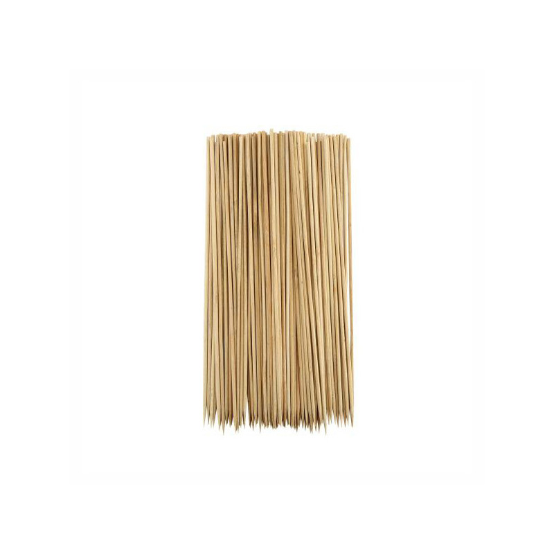 Lot de 100 Piques à Brochette Bambou 25 cm