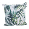 Coussin déperlant Palmas 45x45cm Blanc/Vert - COSY SIDE - 82859984