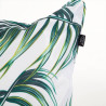 Coussin déperlant Palmas 45x45cm Blanc/Vert - COSY SIDE - 82859984