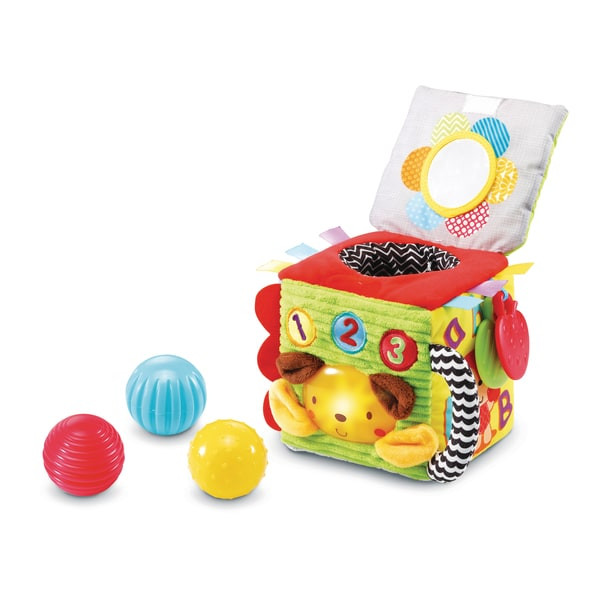 Jouets sensoriels pour bébé, Cubes d'activité colorés avec Bandes