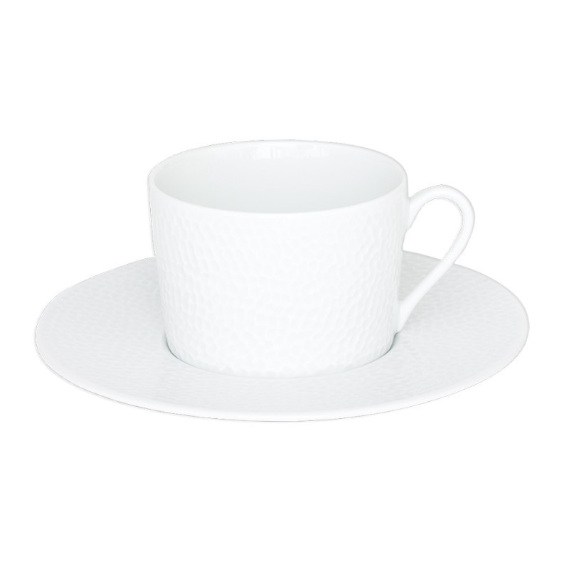 PAIRE TASSE THE 22 CL LOUNA BLANC RELIEF