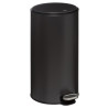 Poubelle en métal 30L Noir