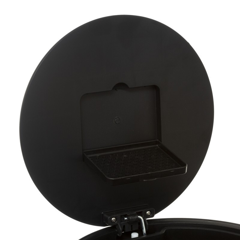 Poubelle en métal 30L Noir