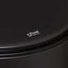 Poubelle en métal 30L Noir