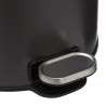 Poubelle en métal 30L Noir