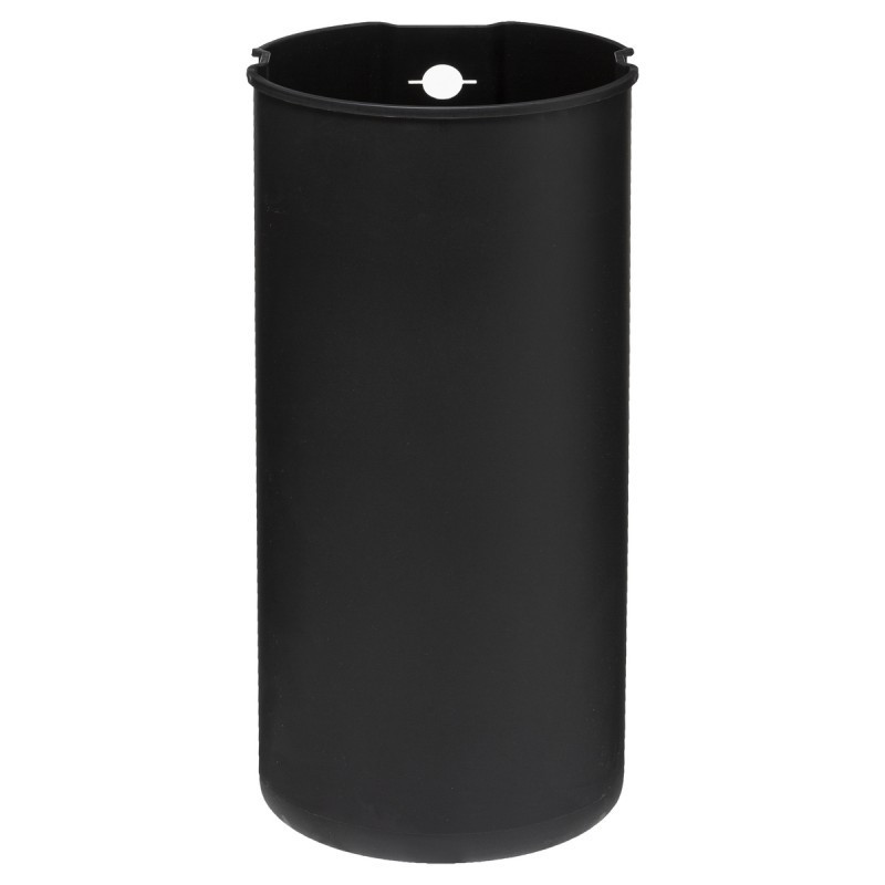 Poubelle en métal 30L Noir