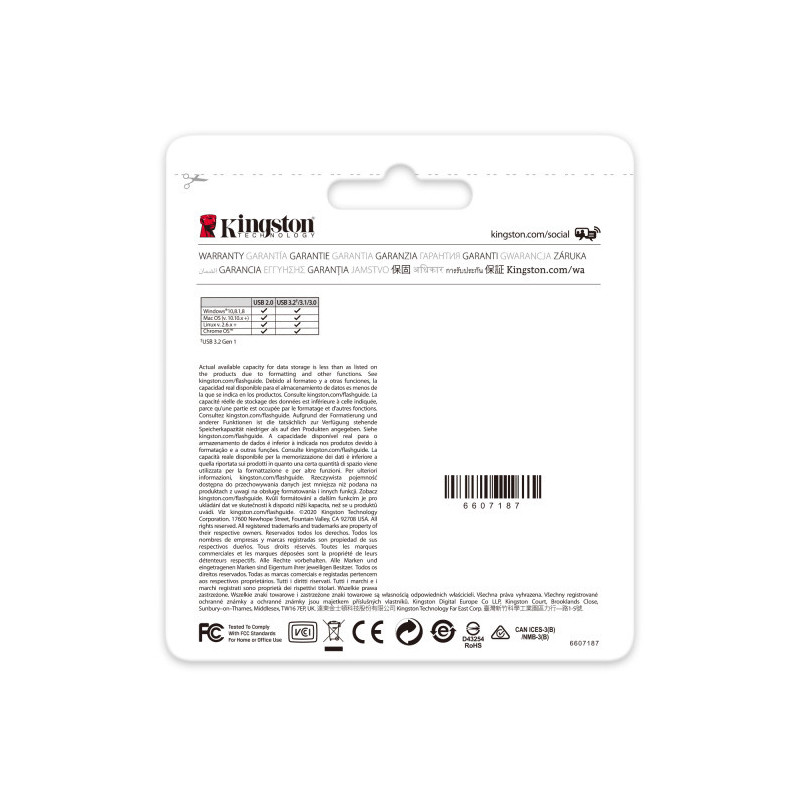 Clé USB 128Go DataTravaler Exodia - KINGSTON - :100097629