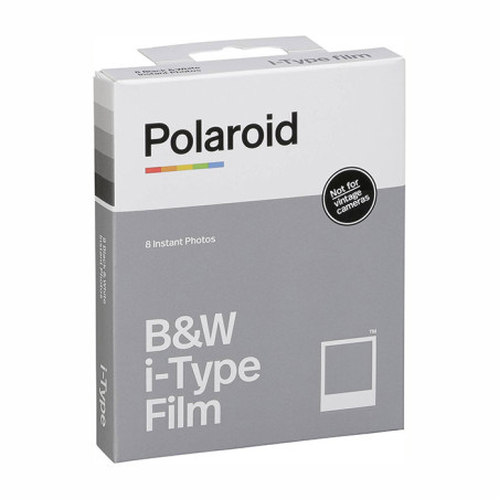 Papier photo instantané Noir & Blanc Film for i-Type (x8) - POLAROID - POLANBITYPE