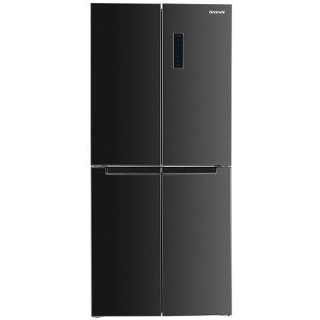 Réfrigérateur combiné multi-portes No frost 421L noir - BRANDT - BFM870NX