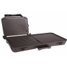 Plancha + Grill supérieur rétractable 1500W Noir - 7LINE - CJK-02