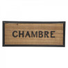 PLAQUE PORTE METAL/MDF WILD 22X9
