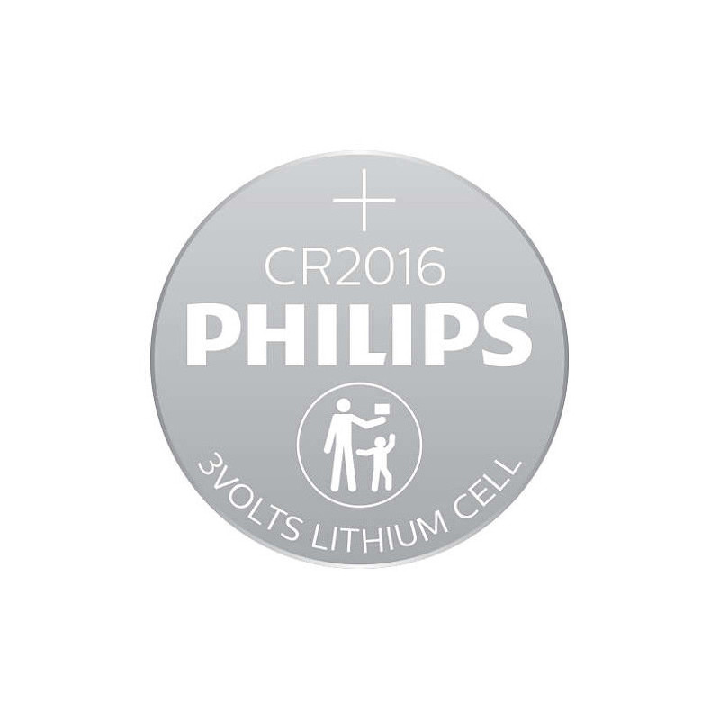 Piles Lithium 3V Bleu - PHILIPS - CR2016/01B