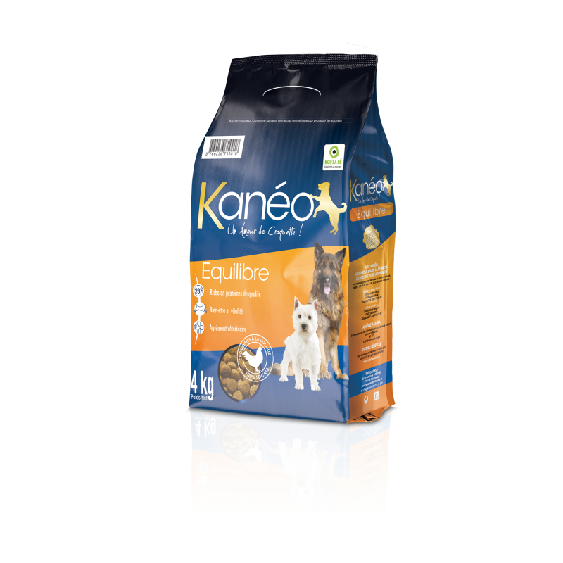 Croquettes chiens adultes équilibre 4kg - KANEO - KANEQU04
