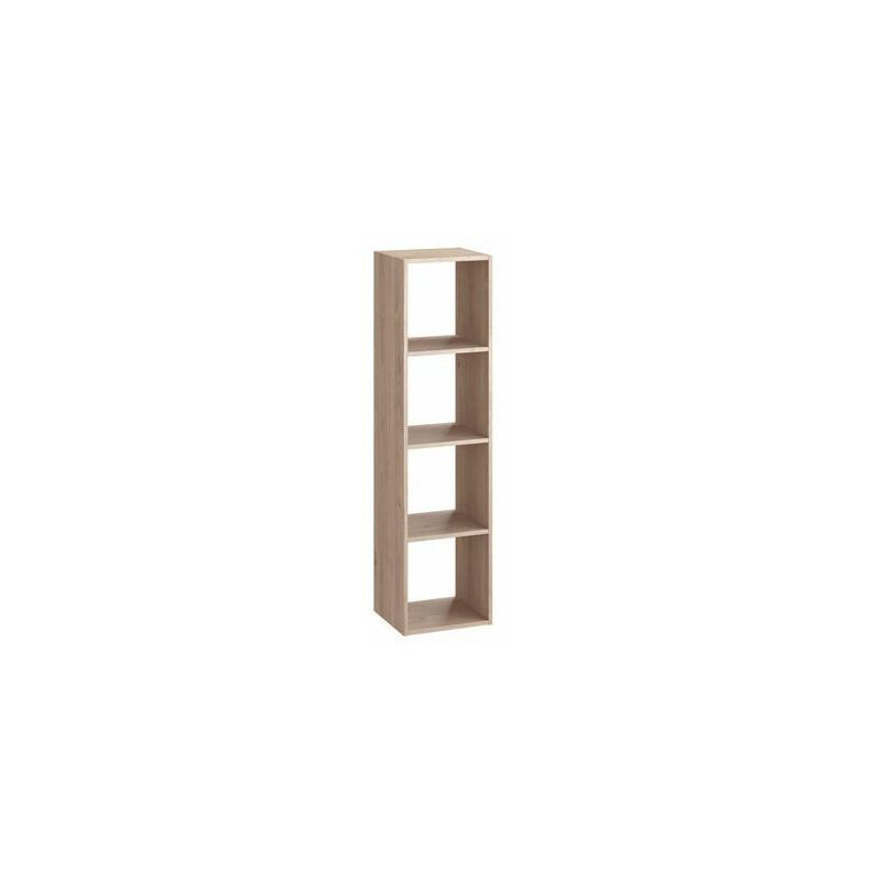 Etagère 4 cases chêne SPACEO KUB