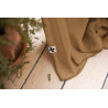 Rideau ajustable + 8 anneaux pince 140 x 300 cm Camel Gaia