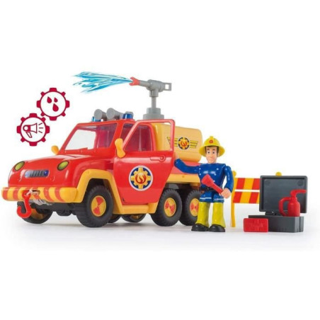 Figurine Vénus et la moto de police Sam le pompier - SIMBA - Dès 3 ans